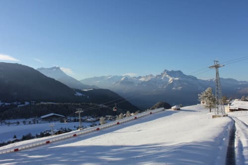 Piste débutant de plan-praz, vue dents du midi
