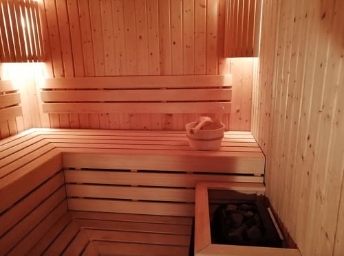 sauna partagé - Château les Cèdres hammam spa bien être massage jacuzzi cave soin 