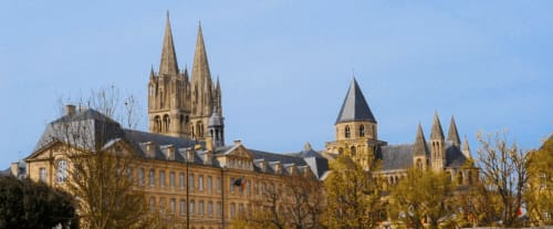 Les clochers de Saint Etienne abbaye aux hommes caen normandie