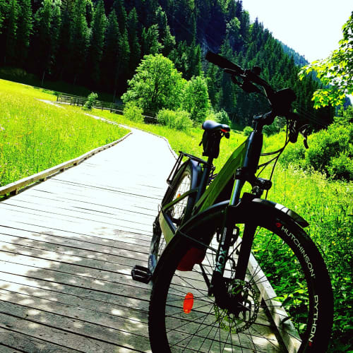Viavercors, voie douce en montagne, mobilité douce, Vélo élètrique Moustache,  en partant de la maison d'Agathe et sophie