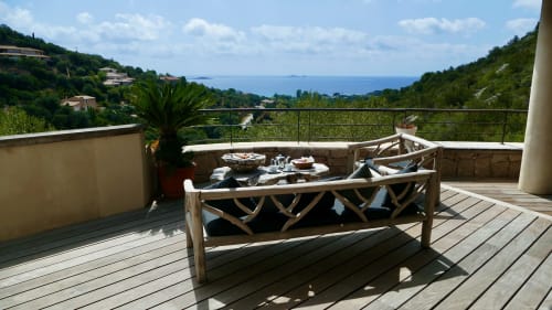 breakfast overlooking the bay of Palombaggia
