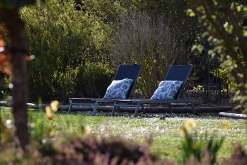 chaise longue - détente - vacances chateau de la Loire