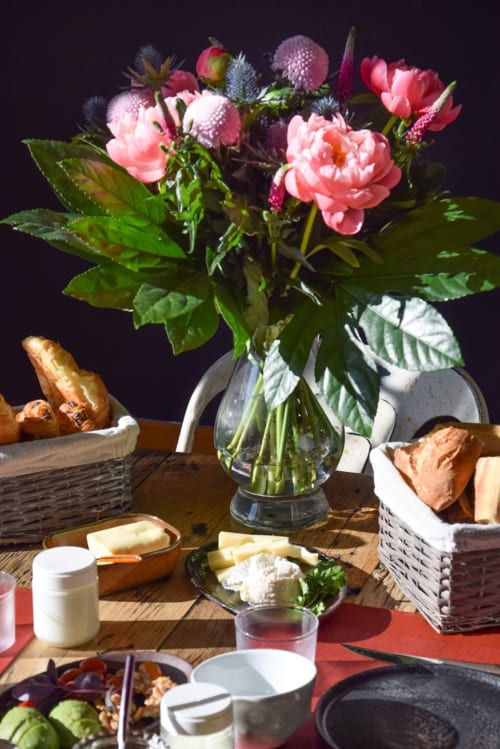 bouquet de fleurs - vacances à cheverny