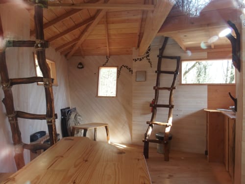 Intérieure de la cabane Bacole - cabanes en pleine nature 