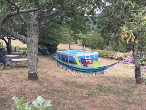 jardin maison d'hôtes - hamac et piscine - La Ribeyrette 