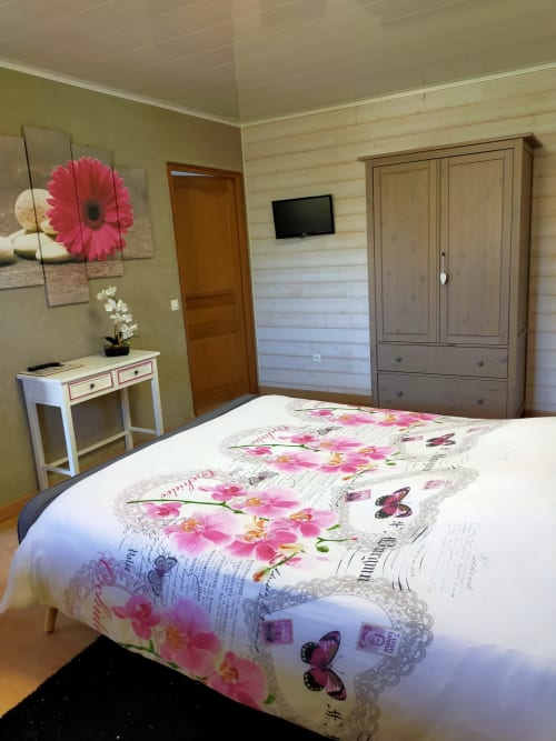 chambre lit double - location à peronne