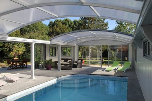 Séjour en chambre d'hôtes avec piscine couverte et chauffée avec dôme découvrable à Doué en Anjou | Domaine de Meigné