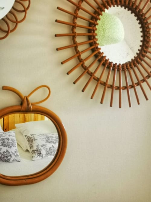 Les miroirs vintage de la Maison d' Hôtes POMME DE PAILLE / ECOLODGE ENTRE MER & CAMPAGNE