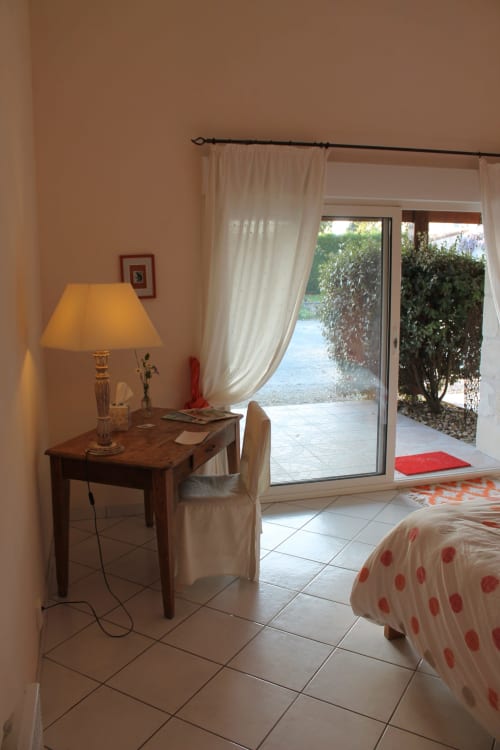 chambre avec terrasse - chambre d'hôtes - À l'orée du bois