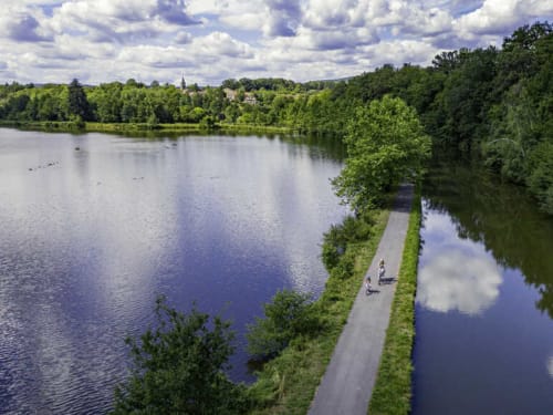slow tourisme lorraine - voie bleue l'oseille, canal des vosges