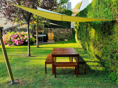Salon de jardin couvert, gîte l'authentic, Puisseguin, Bordeaux