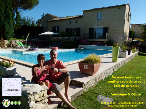 Hôtes du gîte de l'Authentic à Coussillon, Puisseguin.