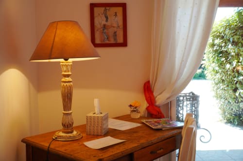 Coin bureau de la chambre feu À l'orée du bois 