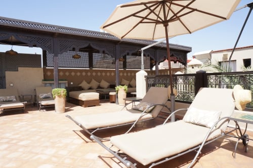 terrace - lounge chair - Riad le clos des arts