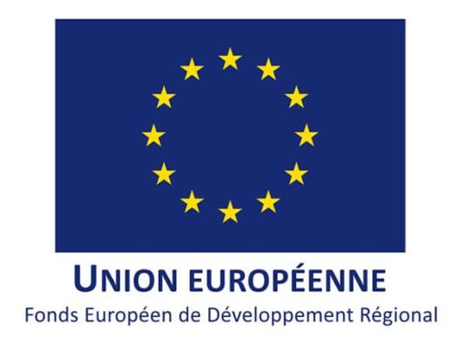 Logo de l'union européenne, fonds européen de développement régional