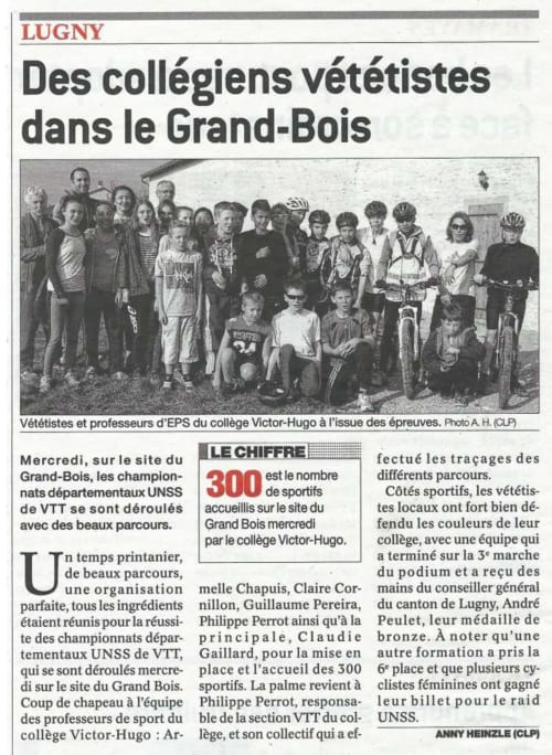 Des collégiens vététistes au domaine joseph lafarge