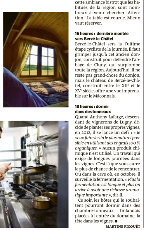 Chambres d'hôtes en Bourgogne Franche-Comté | Lugny | Hébergement mâconnais | Domaine Joseph LAFARGE