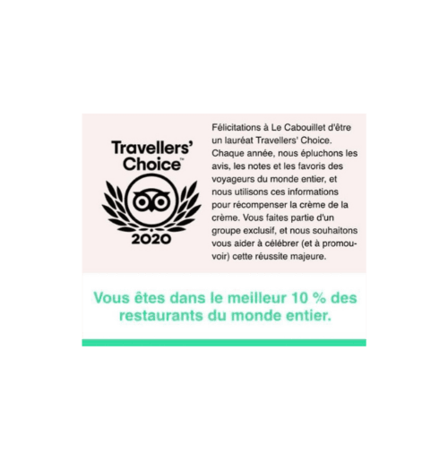 recommandation tripadvisor - hotel et restaurant le cabouillet