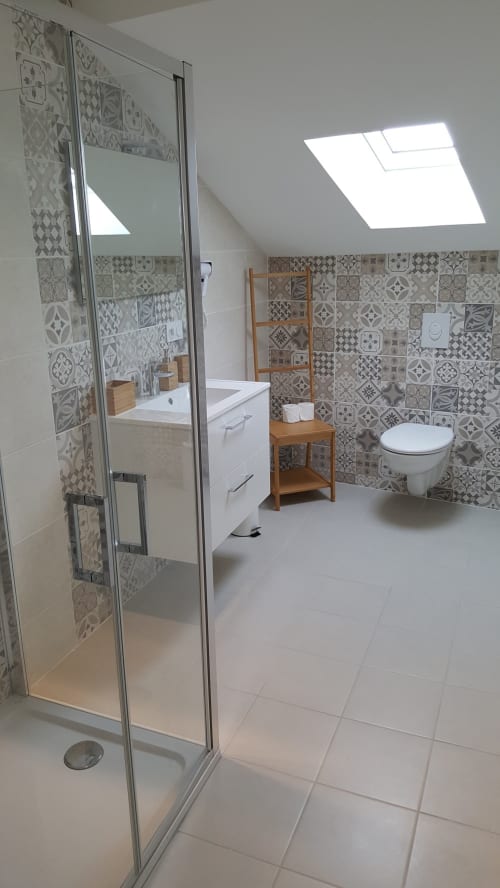 salle de bain - gite à louer bayeux - Le petit castel
