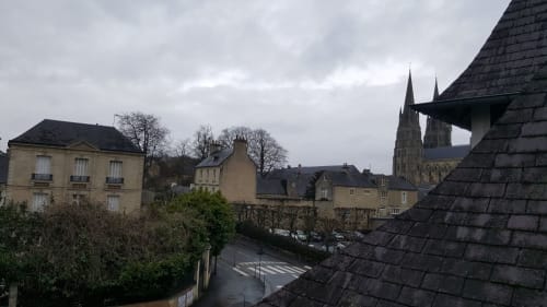 view of Bayeux cathedral - Le Castel guest house