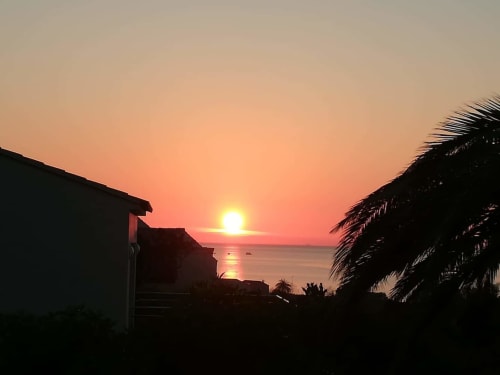 Coucher de soleil depuis la Villa Abbraciu - Corse