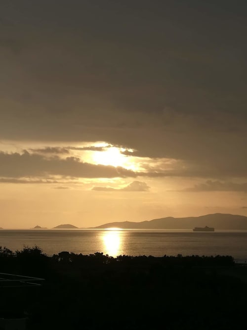 Coucher de soleil en Corse, balade sur la côte
