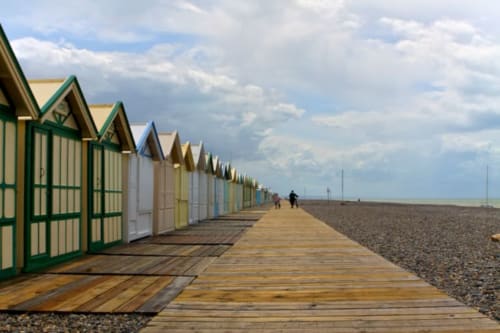 Cayeux-sur-Mer - Bohlenweg - Hütte - Städte rund um das Château des Lumières