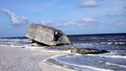 Pointe du Hourdel - Felsen - Baie de Somme - Meer