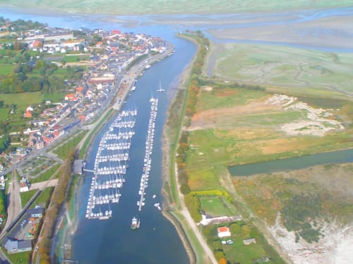 Hafen von Saint-Valéry-sur-Somme - Ansicht von oben - Stadt der Baie de Somme - Das Château des Lumières