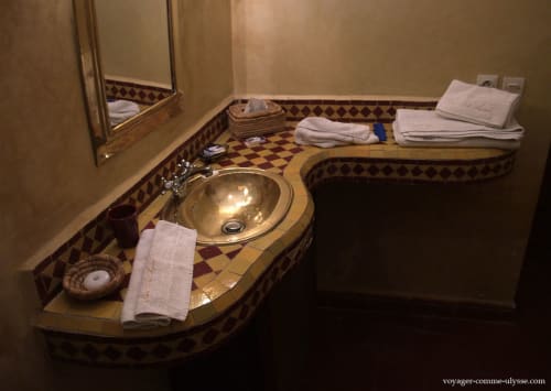 Riad con camera doppia e bagno privato a Marrakech | Riad aux Mille Couleurs