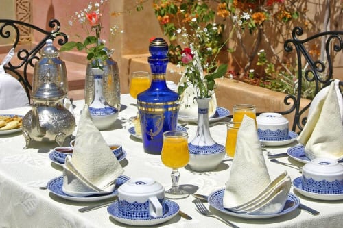 Frühstückstisch - Riad und Spa Esprit du Maroc