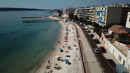 La nouvelle Promenade du Boulevard Eugène Gazagnaire sur la plage de Gazagnaire