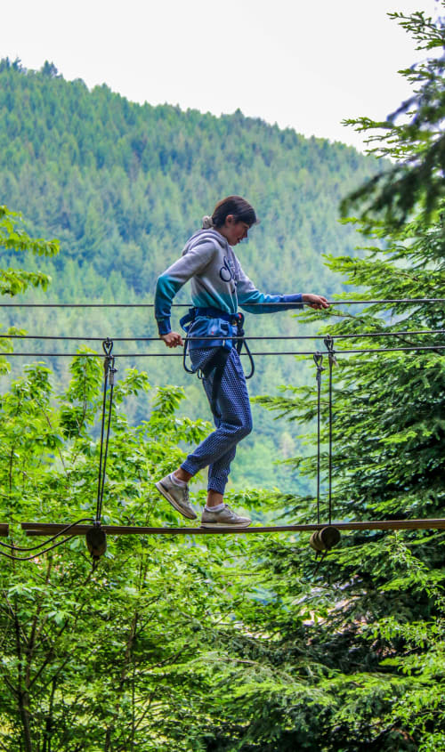 L'accrobranche du Parc Alsace Aventures 
