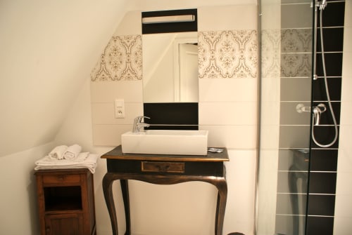 salle de bain - vacances dans la Loire - manoir de la Touche