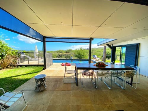 cuisine ouverte - villa à la Réunion - maison de vacances - La Maison Des Jades