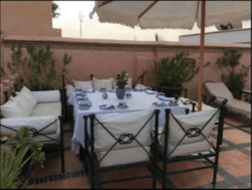 Terrasse Tisch - Riad et Spa Marrakech