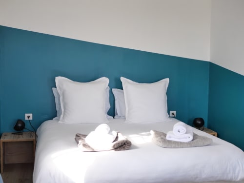 chambre bleue - serviettes incluses - Vieille Ecluse 