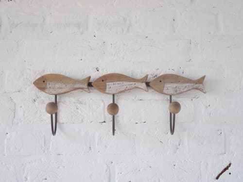 porte manteaux poissons - Vieille Ecluse 
