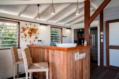 bar de la terrasse privée - gite à louer dans les Caraïbes 