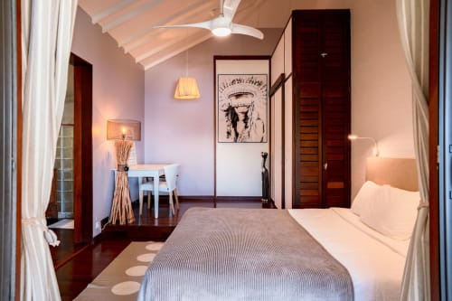 chambre à coucher du gite - Caraïbes 