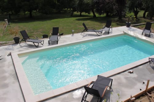 maison avec piscine - Manoir des Bertinières