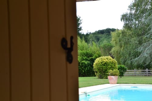 Chambre avec vue sur piscine - Domaine le Mathi