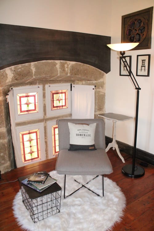 le petit salon et son vitrail