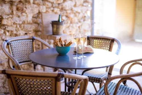 terrace - gîte en Champagne - Épernay - aperitif - champagne  