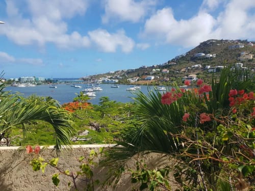 vue sur la baie d’oyster pond - séjour aux Antilles 