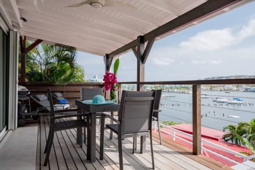view of oyster pond bay - studio for rent Caribbean