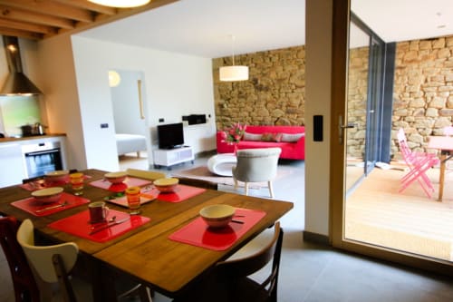 Salle à manger - gîtes design à Baden - Morbihan - La Ferm'h