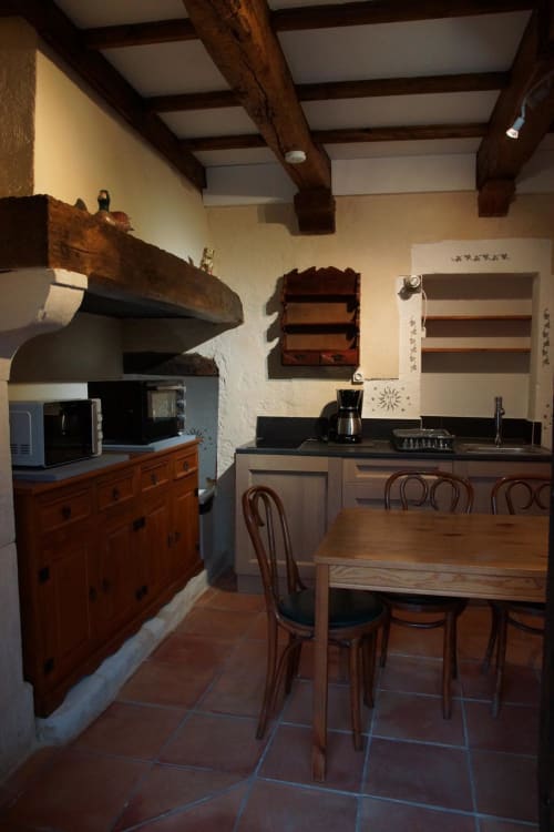 cozinha de madeira - casa de férias Jardim