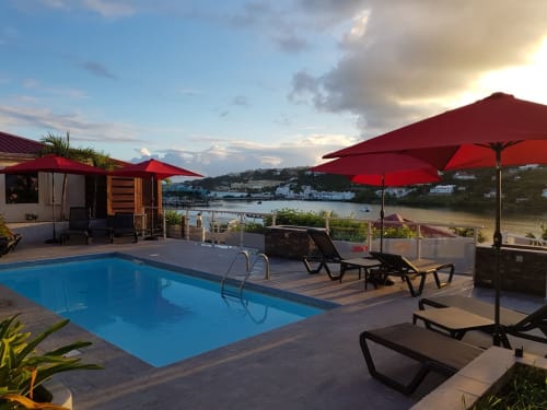 outdoor pool - bay view - Caribbean vacation