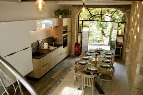 cuisine ouverte - maison saisonnière Périgord
